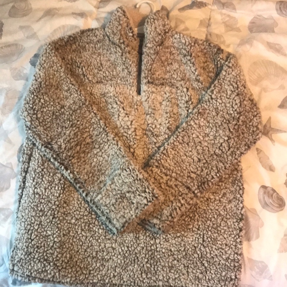 Brown Sherpa sweater